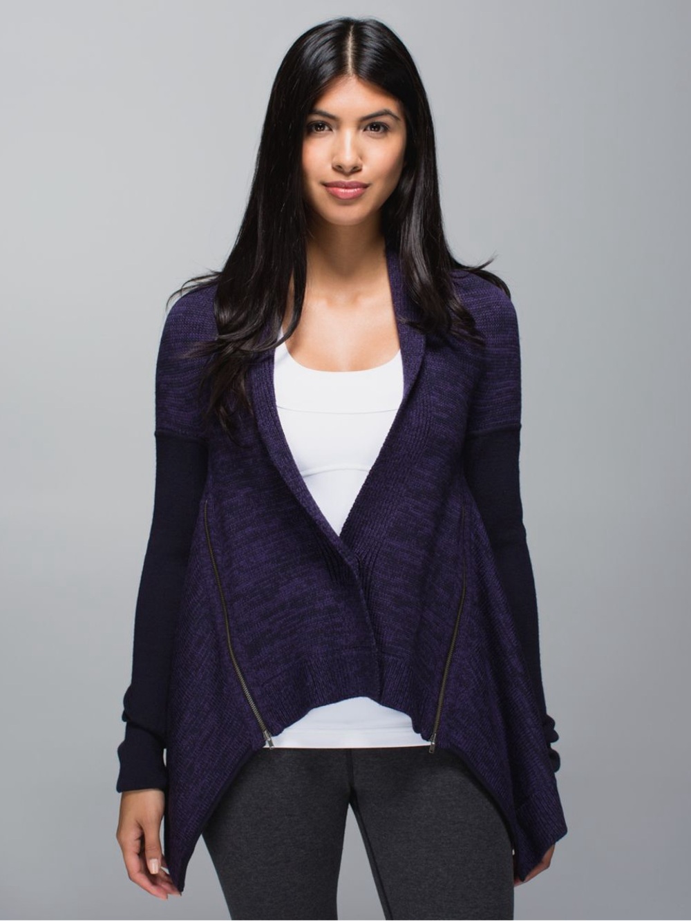 lululemon wrap it up purple sweater small